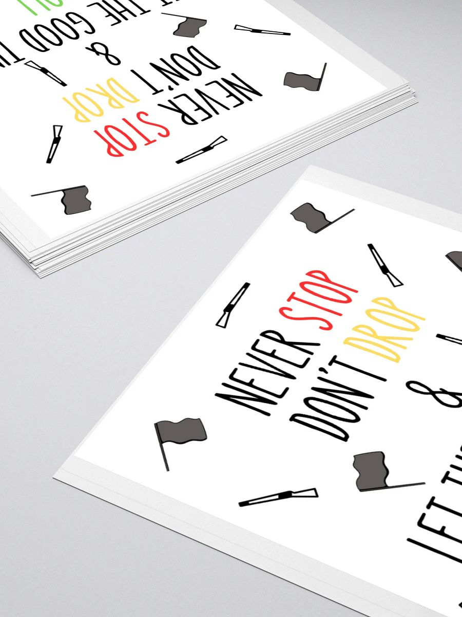 Stop, Drop & Roll Kiss Cut Stickers product image (12)
