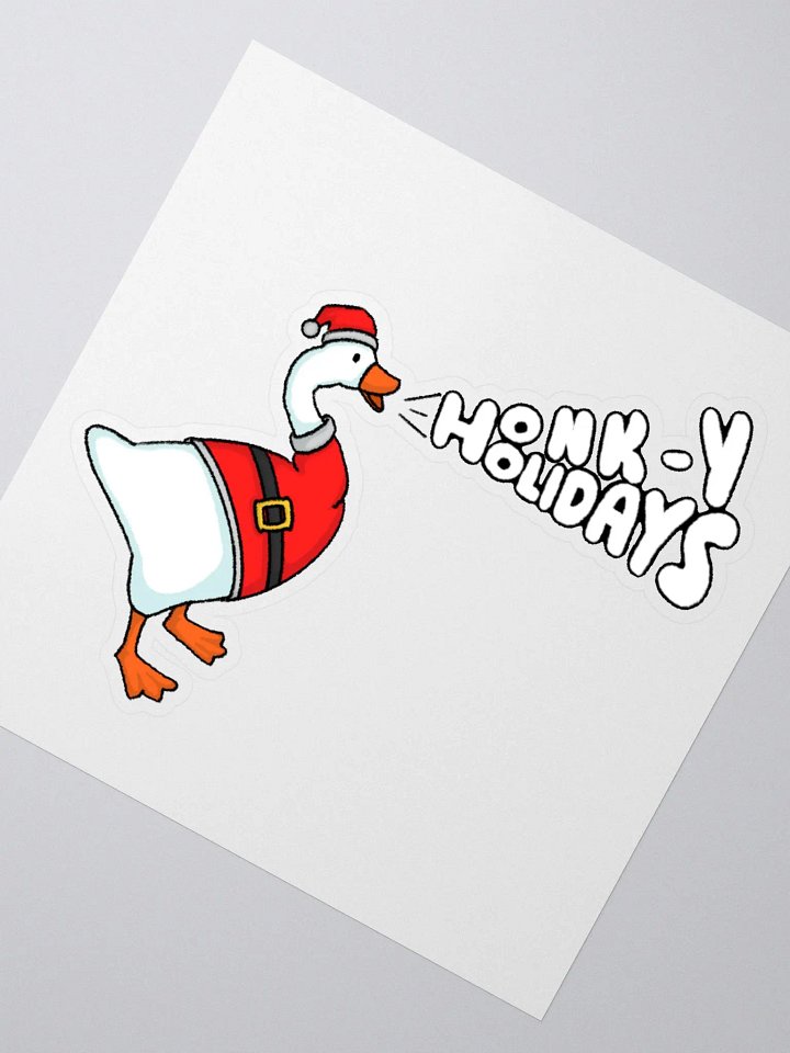 Honk-y Holidays Kiss Cut Sticker product image (4)