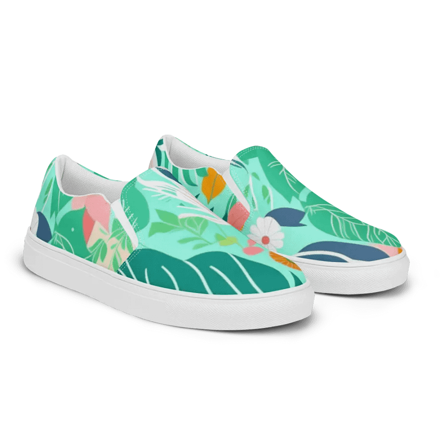 Floral Blossom-Women's Slip-On Canvas Shoes product image (9)
