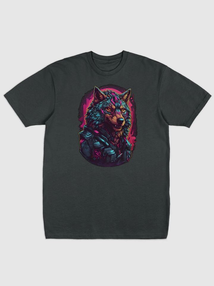 Neon Wolf Cyberpunk Tee product image (1)