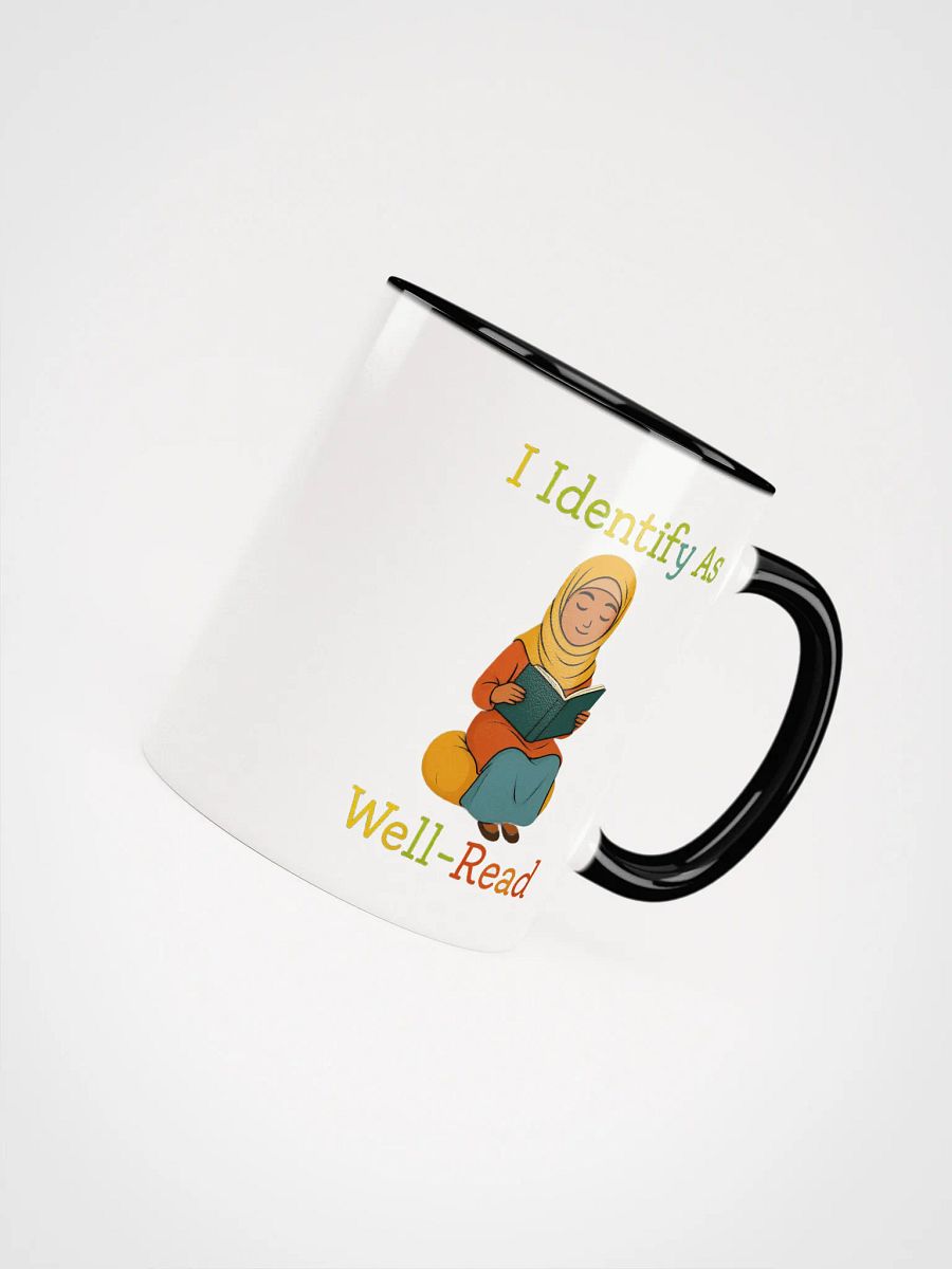 I Identify as Well-Read Muslim Girl Reading Accent Mug product image (8)
