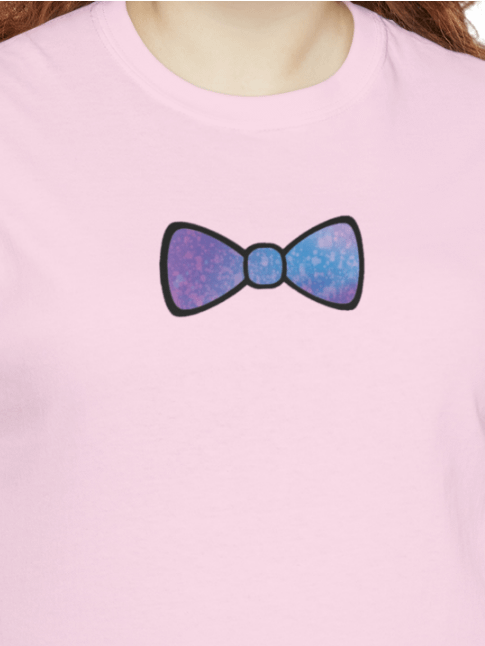 Dark Blue/Purple Mix Watercolor Bow Tie Shirt product image (6)