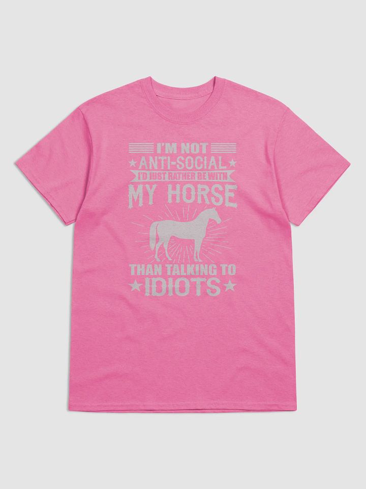 I'd rather be with my horse - shirt product image (6)