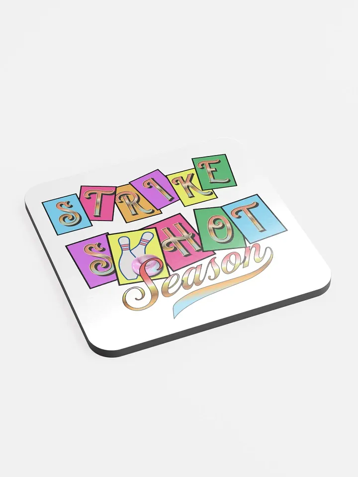 Strike Shot Season Bowling Cork Coasters product image (2)