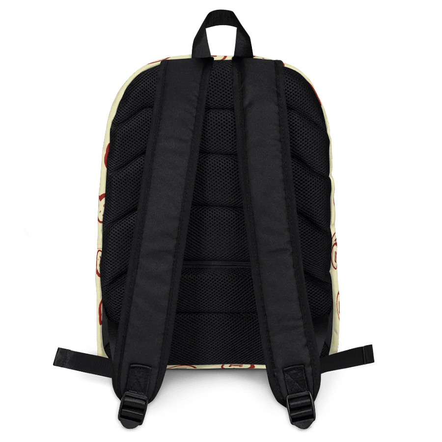 Run Button Logo All Over Print Backpack - Red product image (4)
