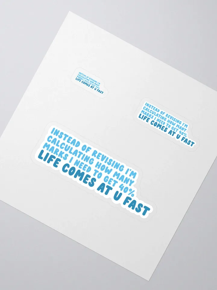Life Come At You Fast Sticker product image (2)