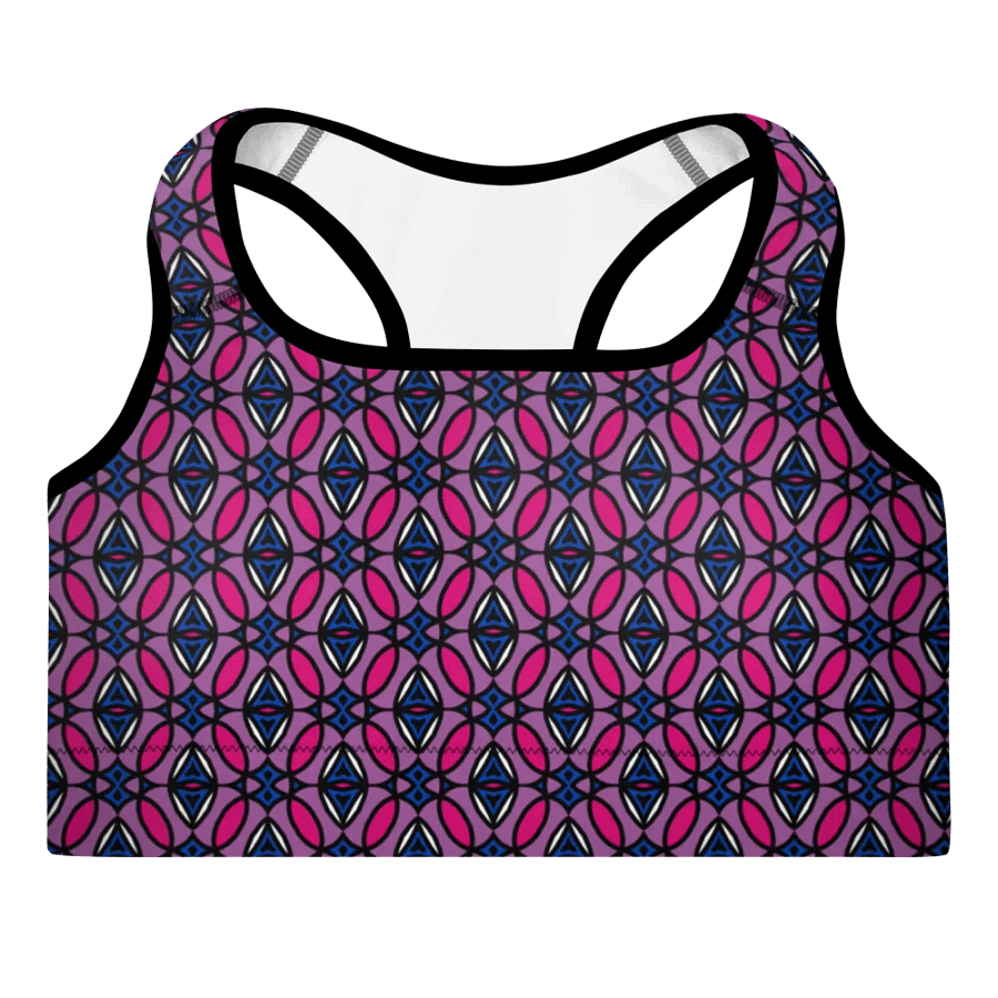 Bi Abstract (1) - Padded Sports Bra product image (3)
