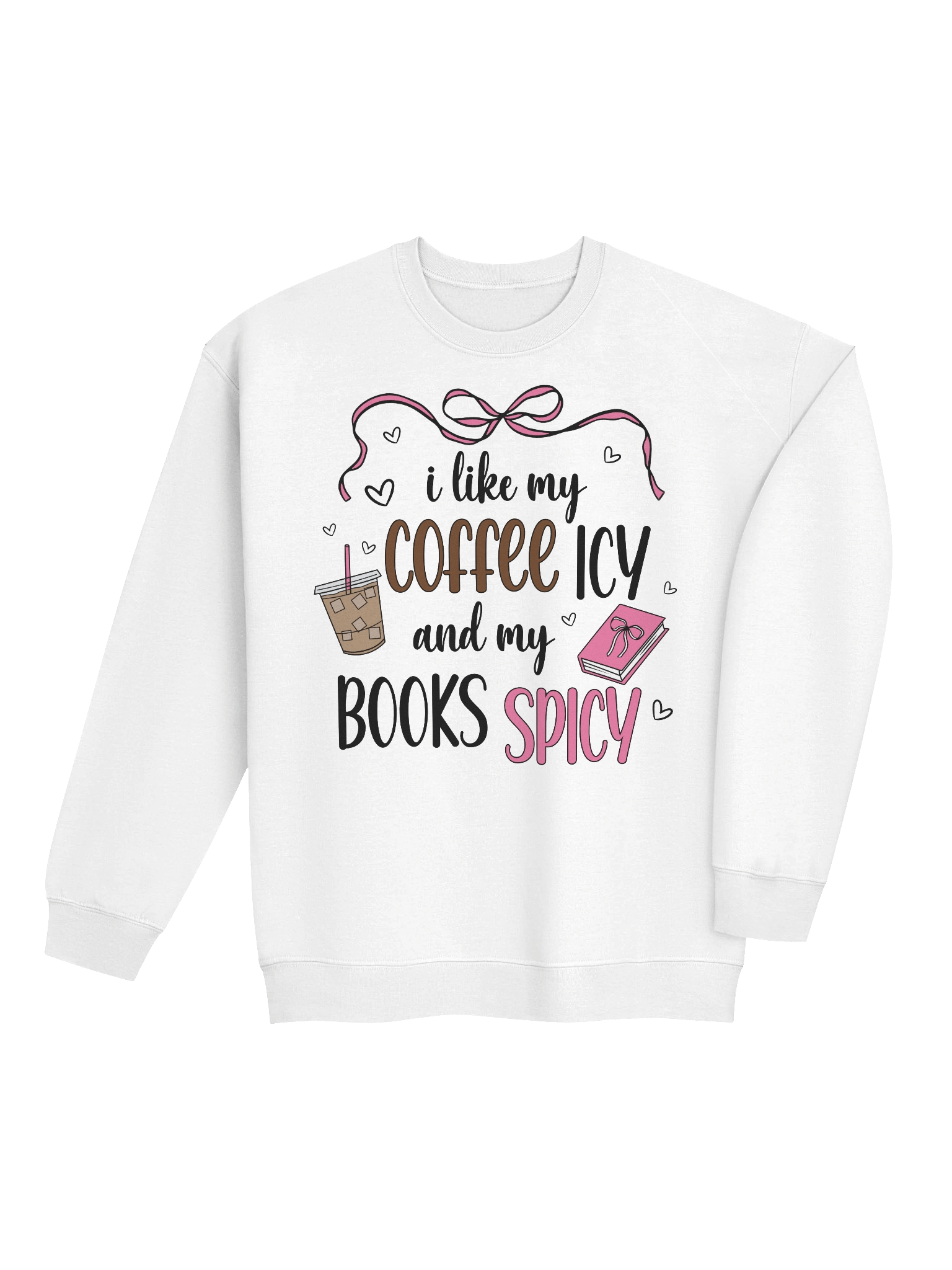 'Icy Coffee & Spicy Books' Sweatshirt product image (48)