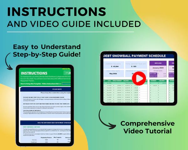 Smart Excel Debt Repayment Planner – Master Your Financial Journey product image (3)