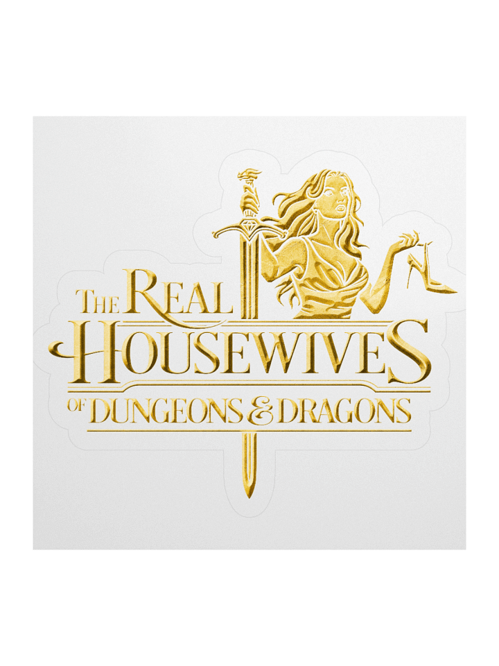 RHODND Gold Logo Sticker - Large product image (1)