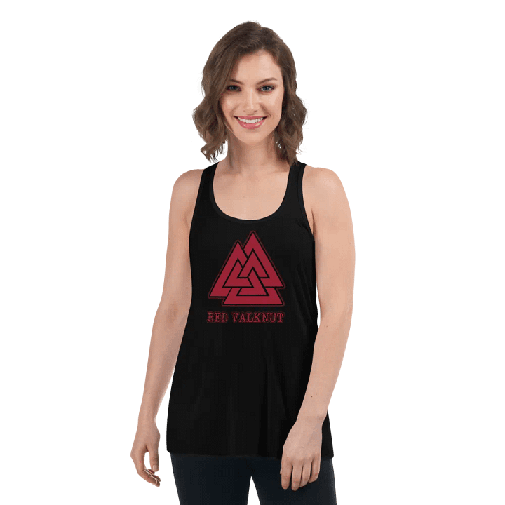 Red Valknut Shield Maiden Tank product image (1)