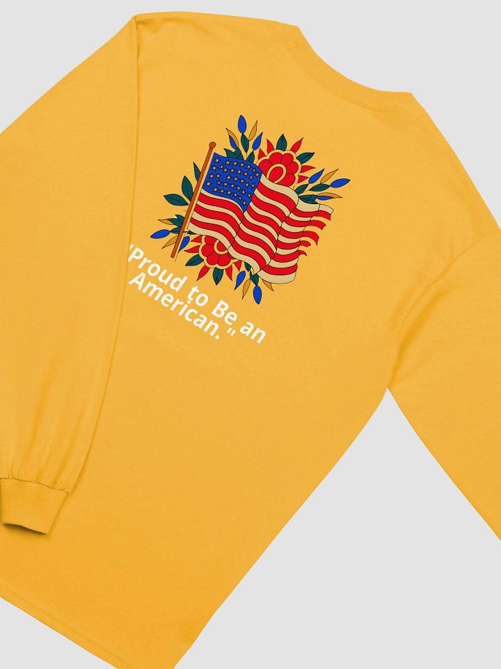 Patriotic Floral Wave Long Sleeve Tee product image (11)