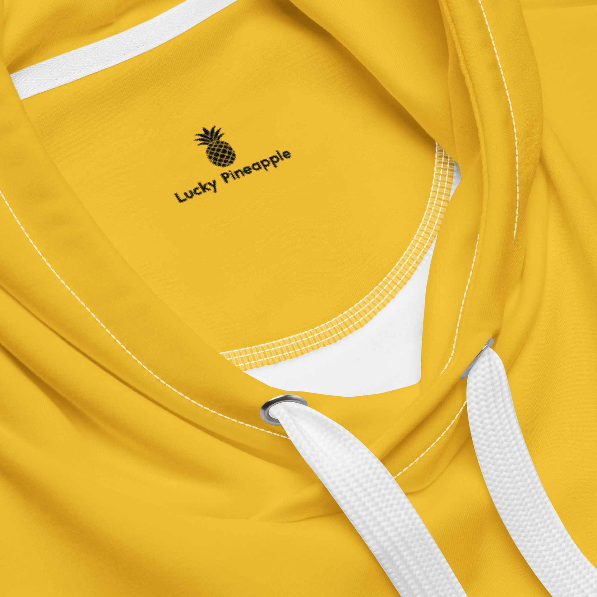 Mustard Yellow Solid Color Eco Friendly Pullover Unisex Hoodie product image (4)