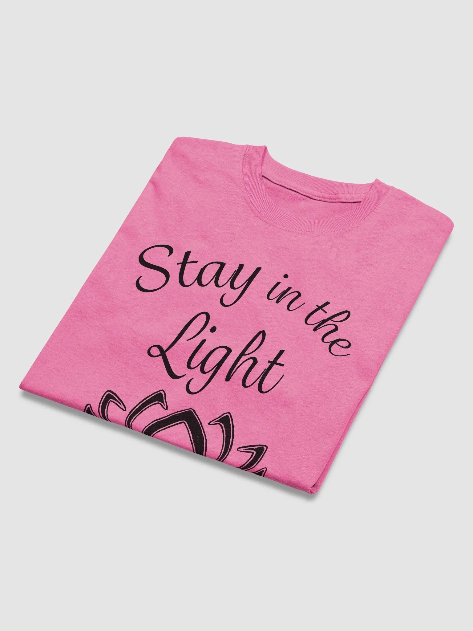 Stay in the Light Heavy weight T-shirt - black print product image (4)