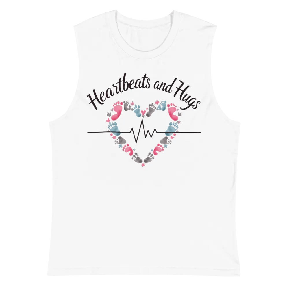 Ekg, Heartbeat and Hug Muscle Tank product image (2)