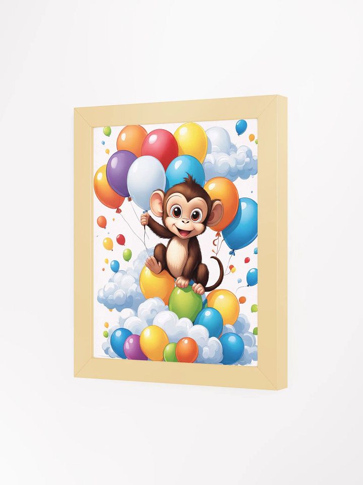 Baby Monkey - Nursery Wall Art - Framed product image (2)
