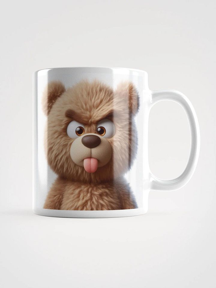 Rude Brown Teddy Bear #Humorous Mug - White product image (1)