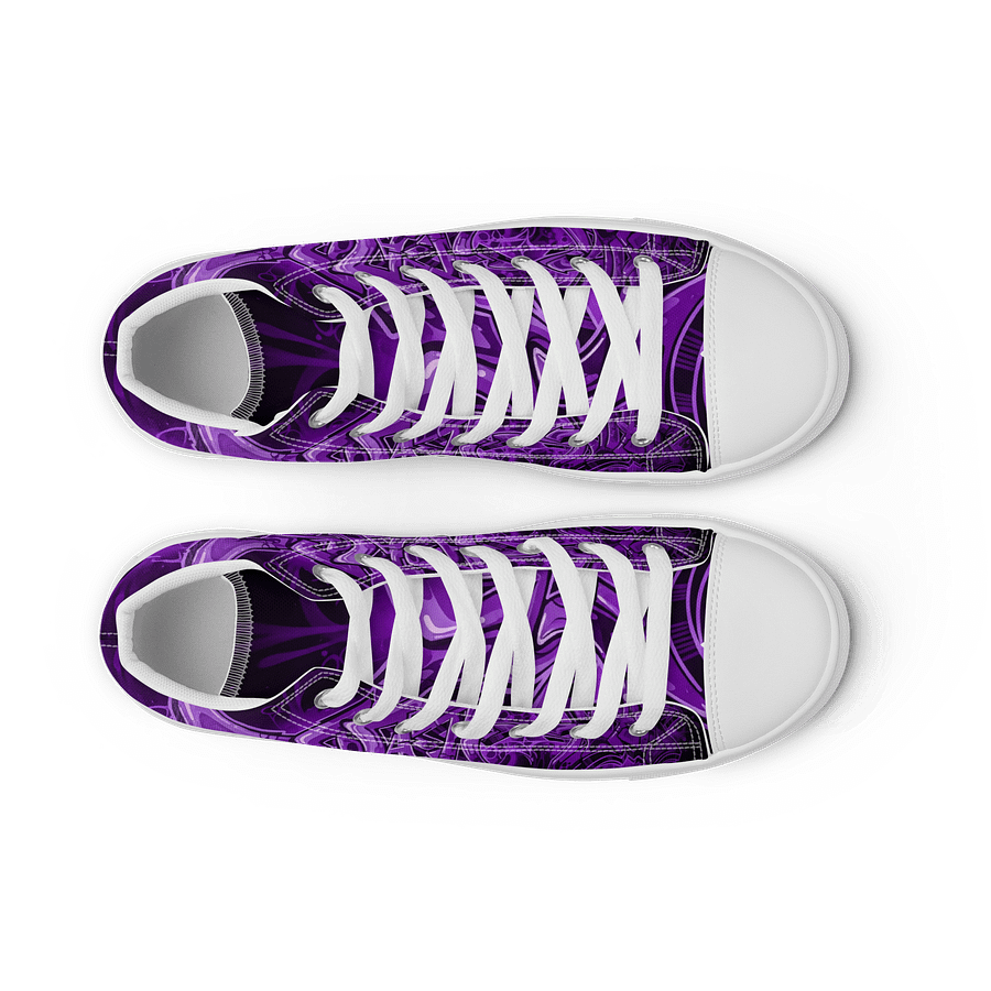 "Violet Vandal High Tops" – Midnight Graffiti Flow product image (9)