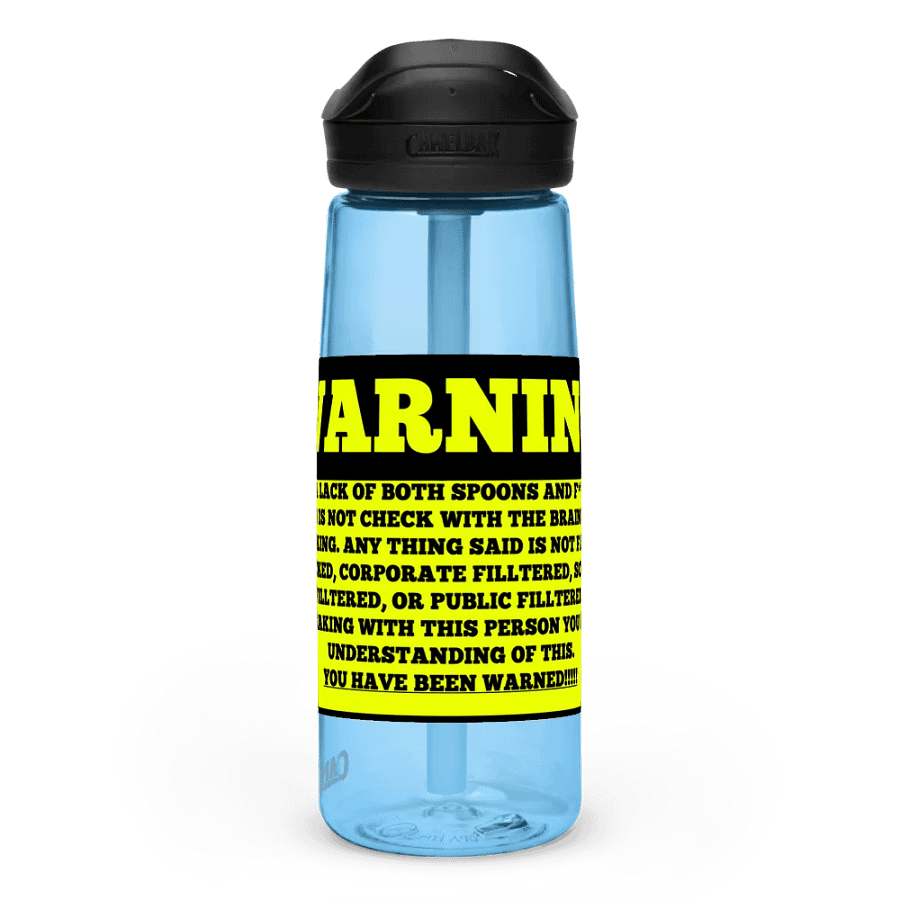 Unfiltered Warning Sports Bottle product image (2)