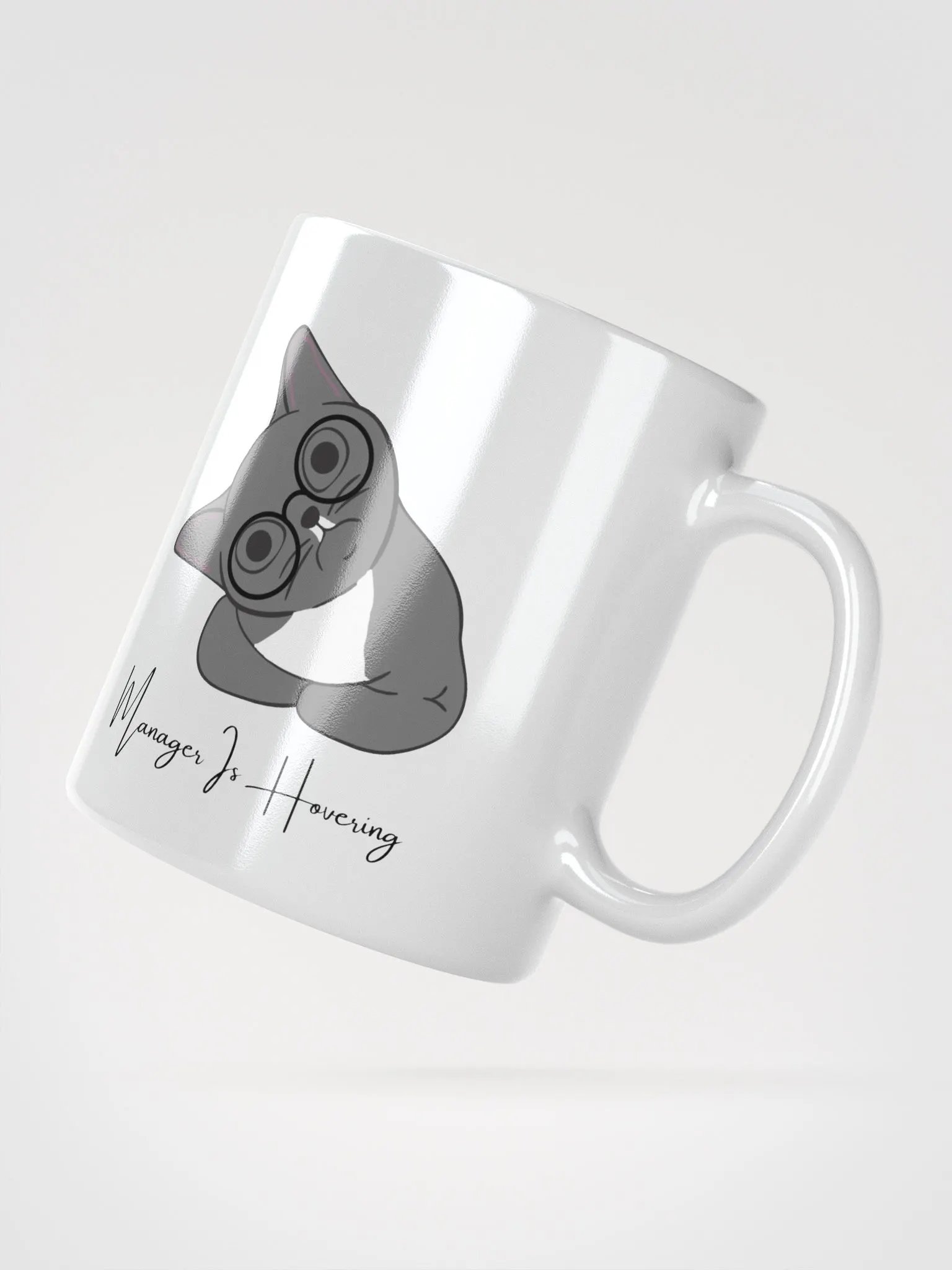 Manager is Hovering White Mug product image (2)