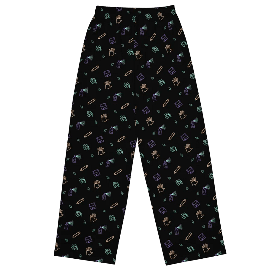 Computer Lab pattern wide leg pants product image (1)