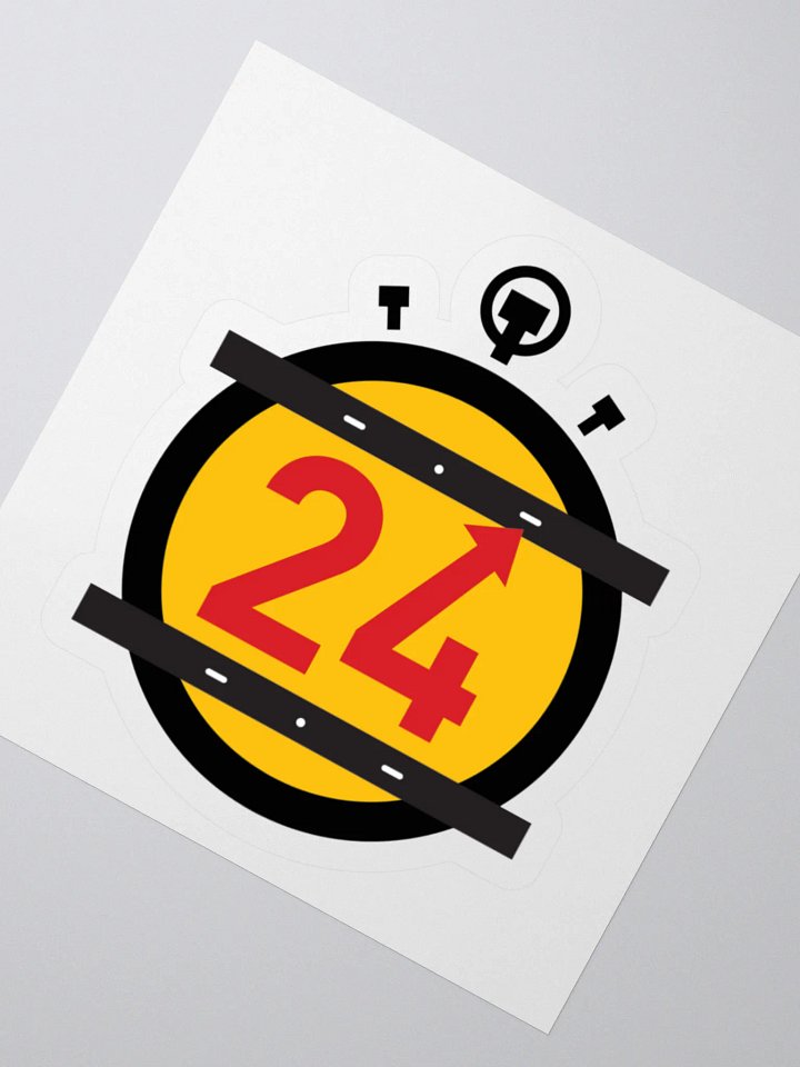 24 HOURS Logo Sticker product image (5)