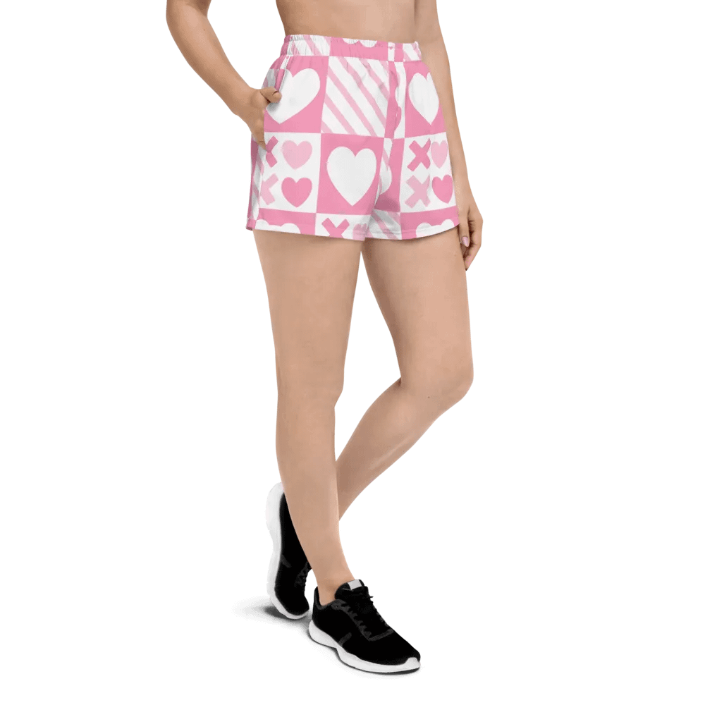 Valentine's Pink Athletic Shorts product image (3)