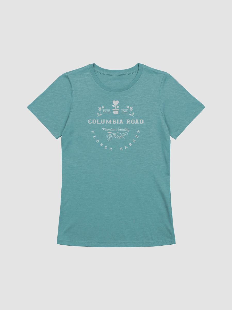 Columbia Road Market Women's Relaxed-fit T-Shirt (Blue Lagoon) product image (1)
