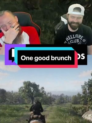 One good brunch Follow us on Twitch DandD_Bros #gaming #twitch #funny #brothers #firstplaythrough #western #shooter #rdr2 #reddeadredemption2 #fyp 