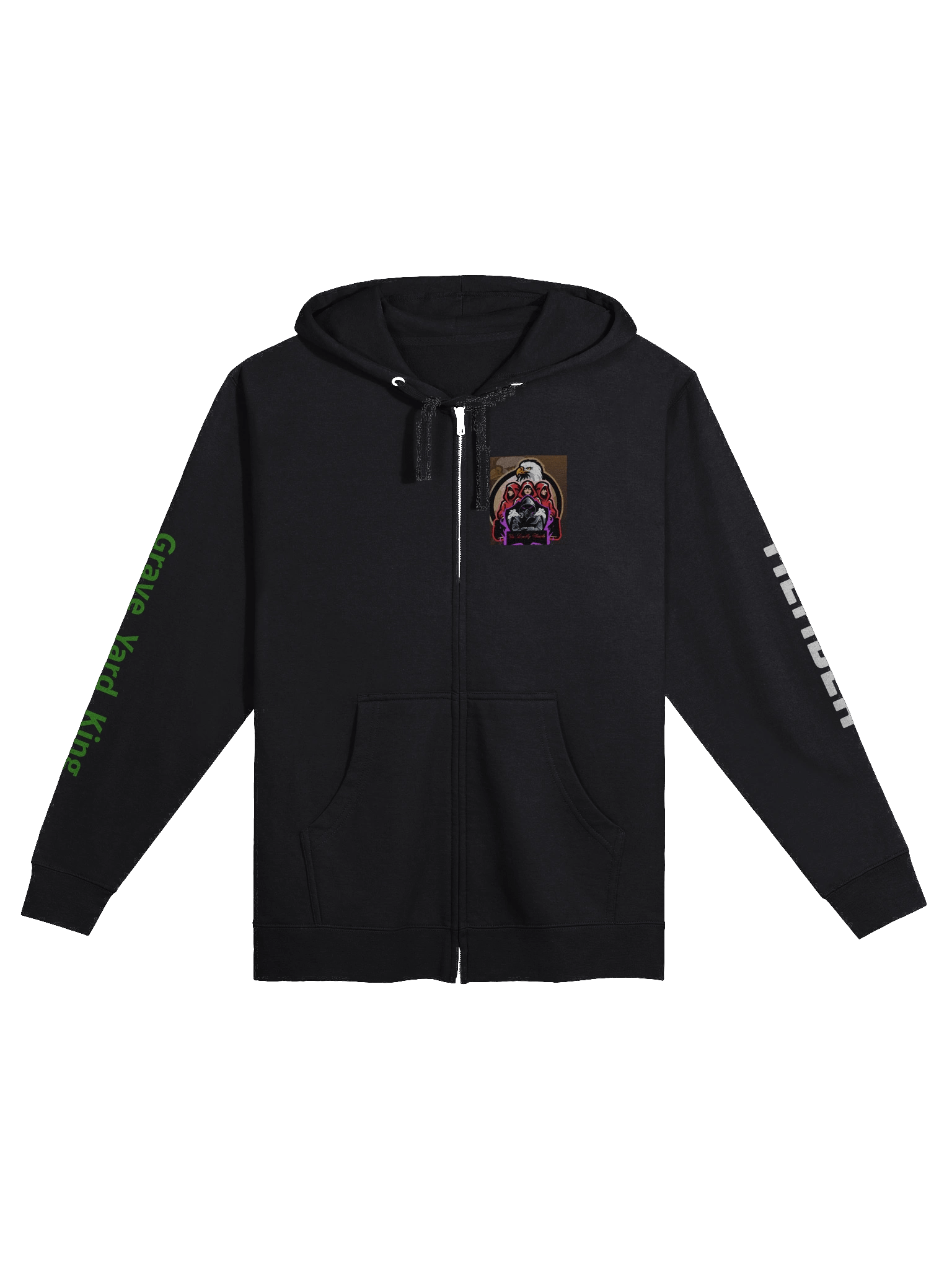 Grave Yard King Fleece Zip-Up Hoodie product image (1)