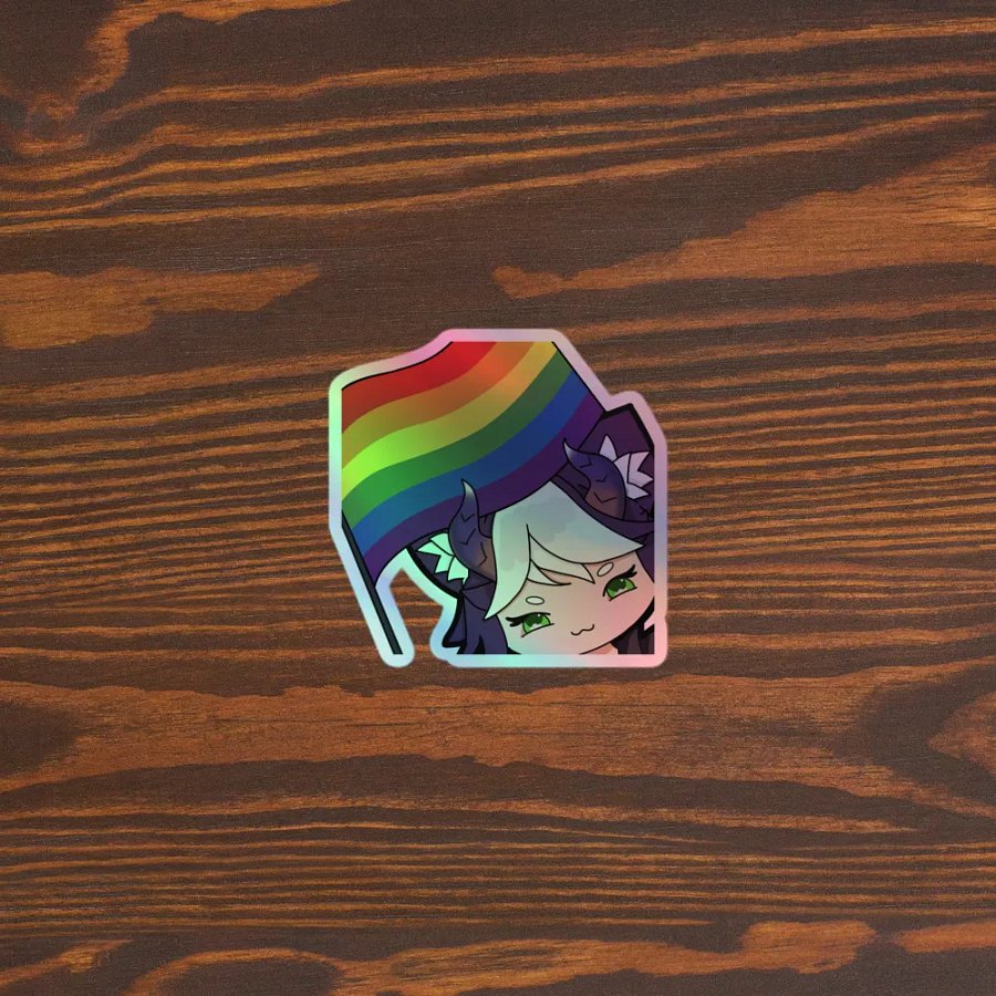 Pride Loki Sticker Holo Sticker (Multiple Sizes) product image (3)