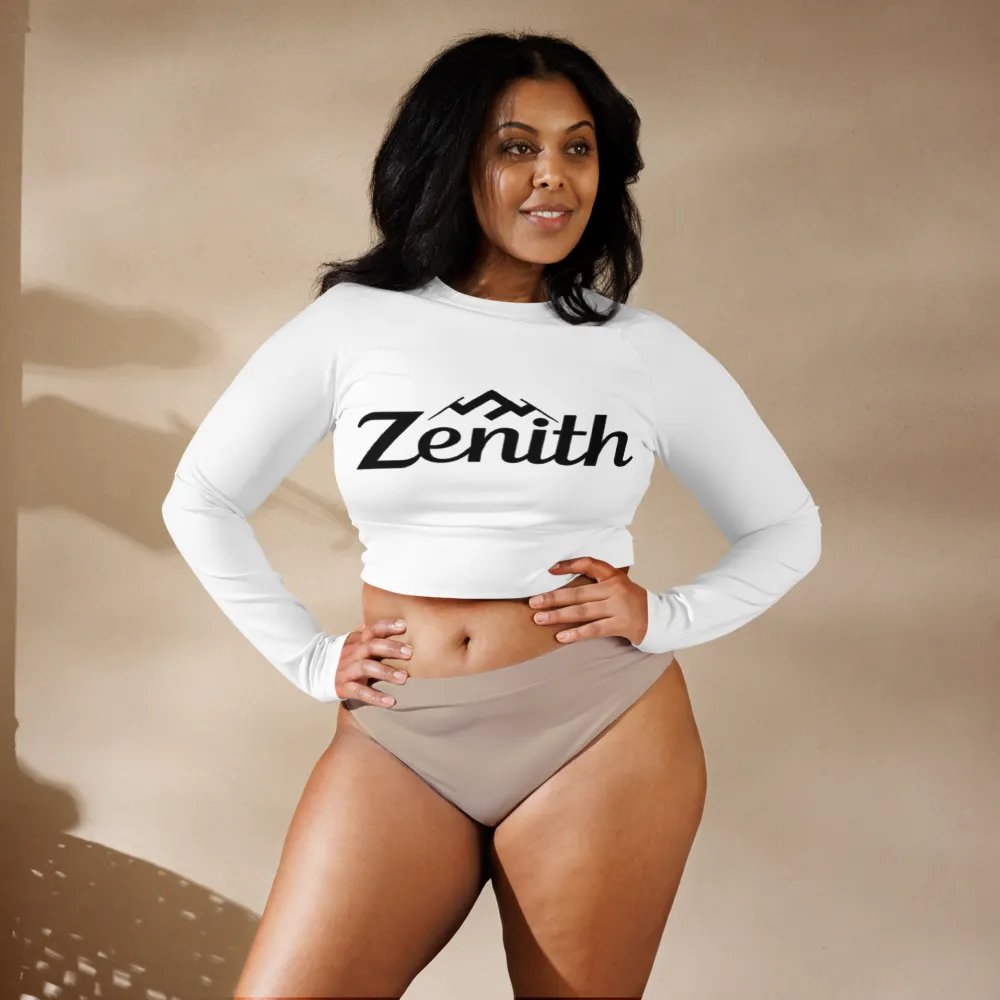 Zenith Women's White Long Sleeve Crop Top product image (9)