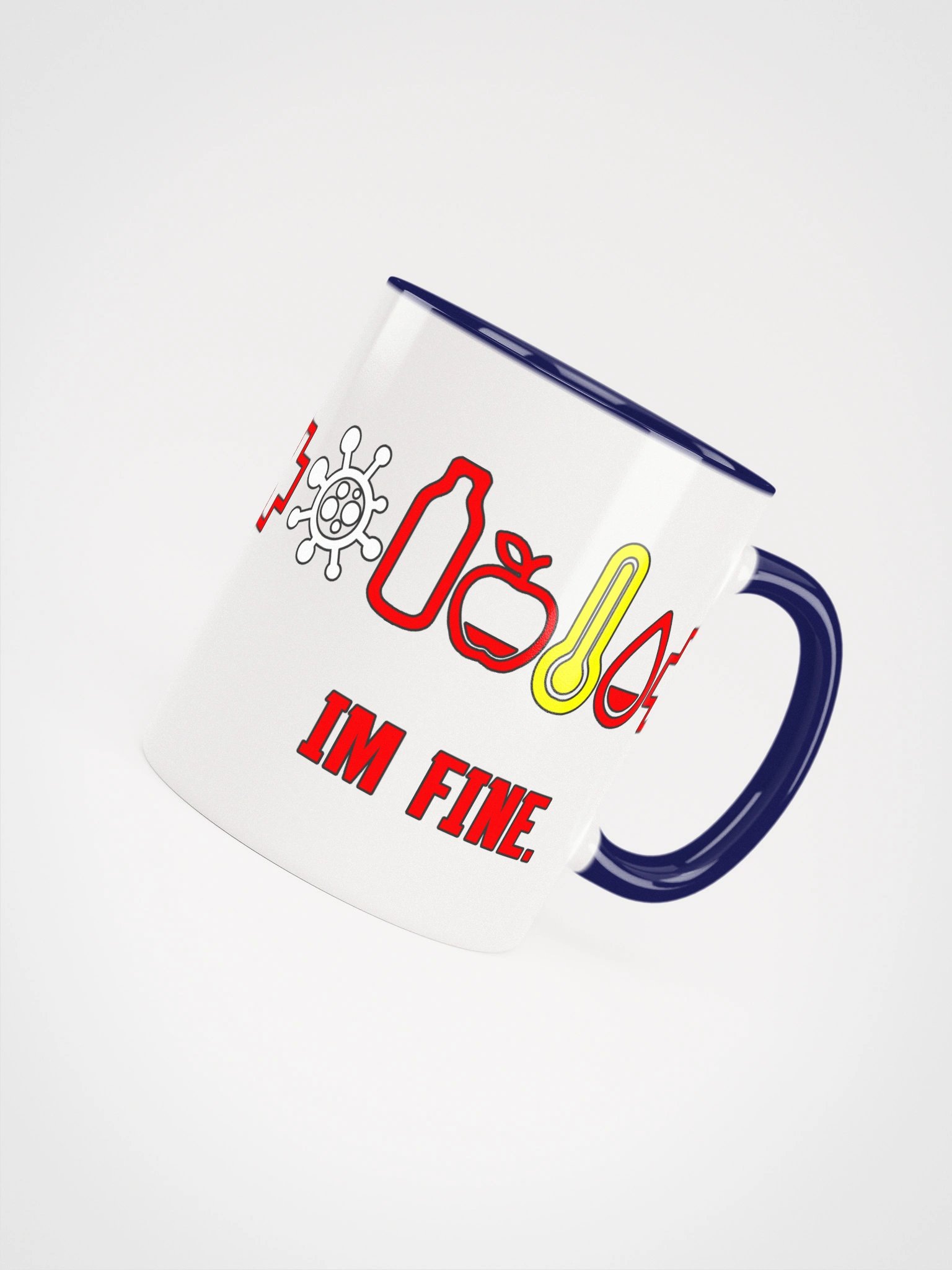 'Im fine', Ceramic Mug with Colour product image (24)