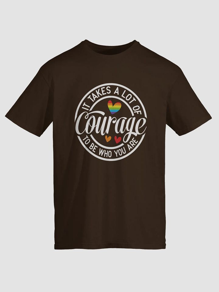 Courage Heart Circle Logo T-Shirt product image (9)