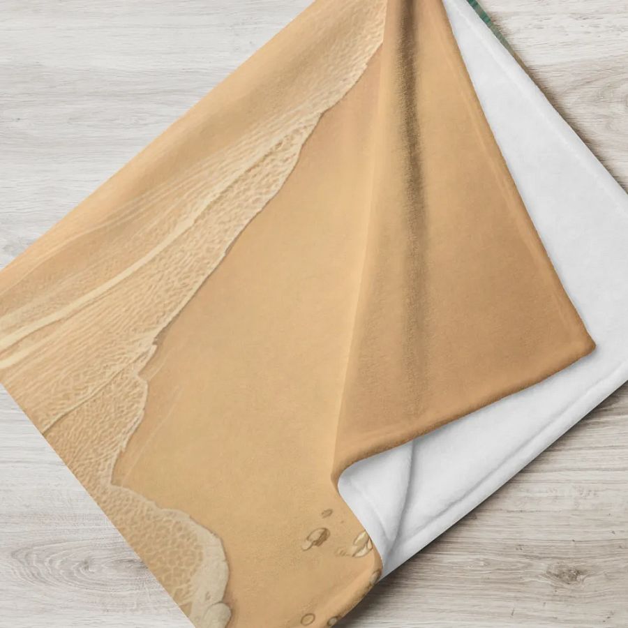Ocean Shoreline Serenity Throw Blanket product image (6)