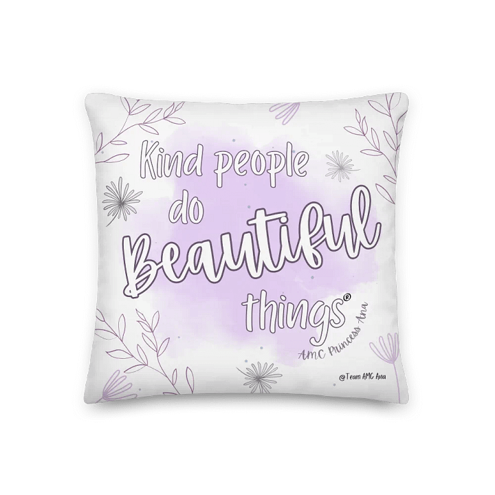 KPDBT - White/Purple Pillow product image (1)