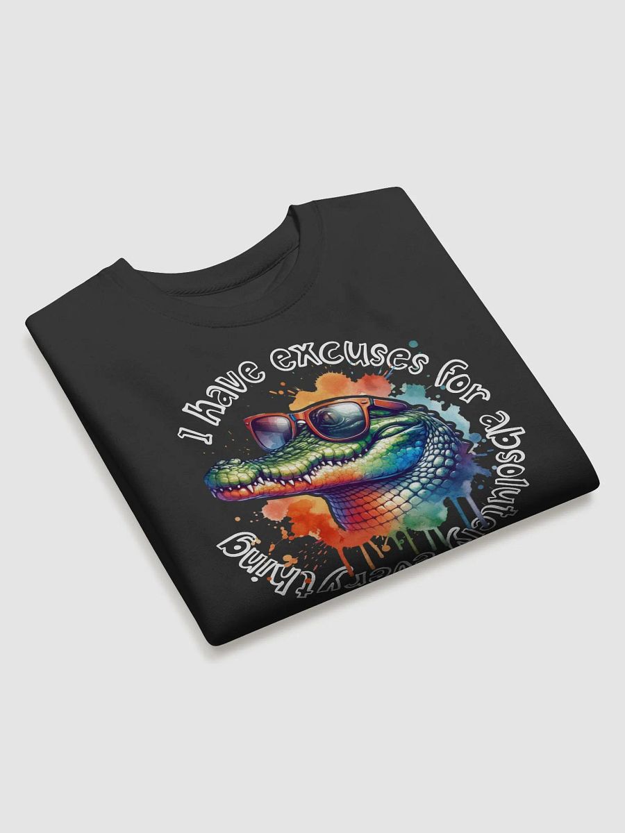 Crocodile Excuses Artistic Sweatshirt product image (3)