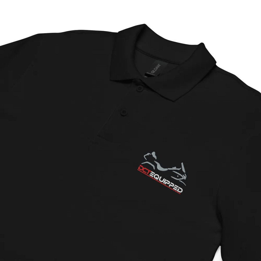 DCT Shadow Wing Polo Shirt Silver on Black product image (4)