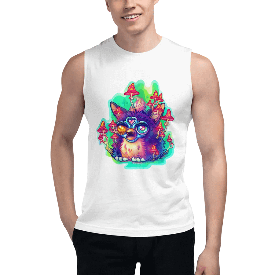 Nostalgic Fungus Creature Muscle Tank product image (5)