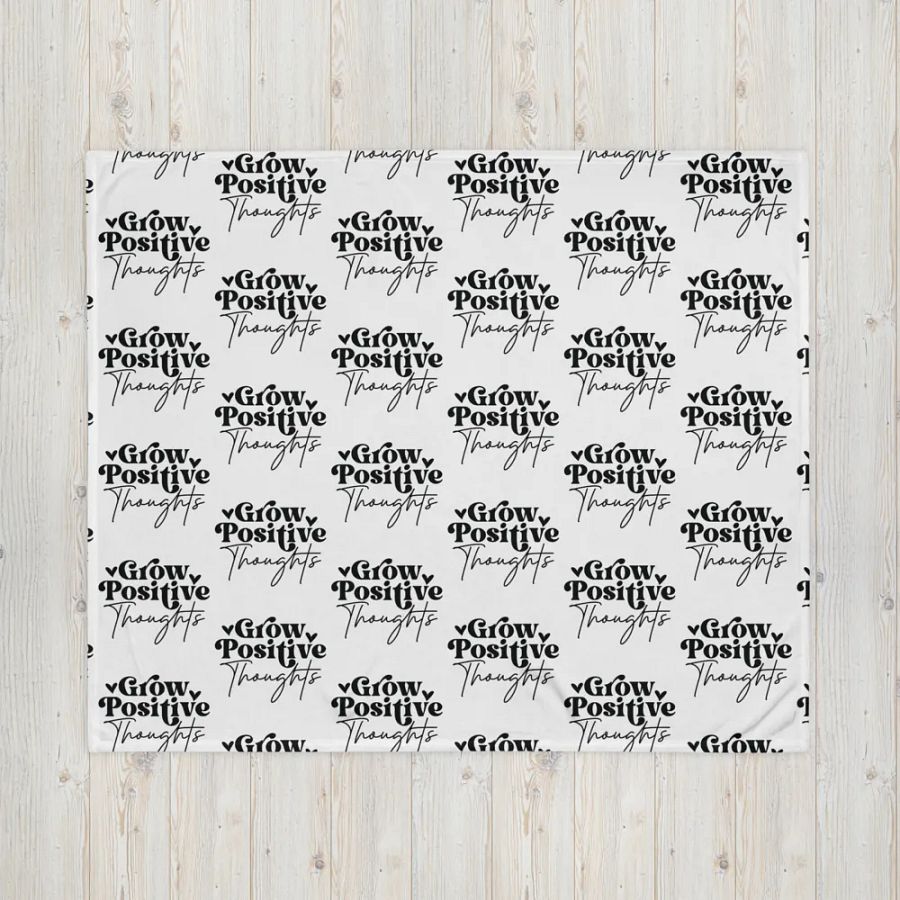 Grow Positive Thoughts Blanket product image (4)