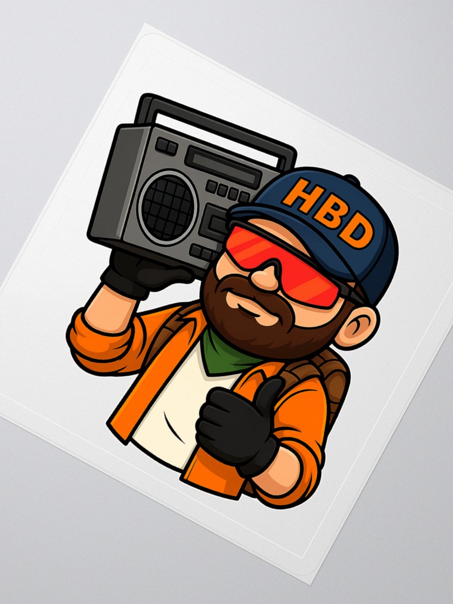 HBD Gaming Boombox White Decal product image (6)