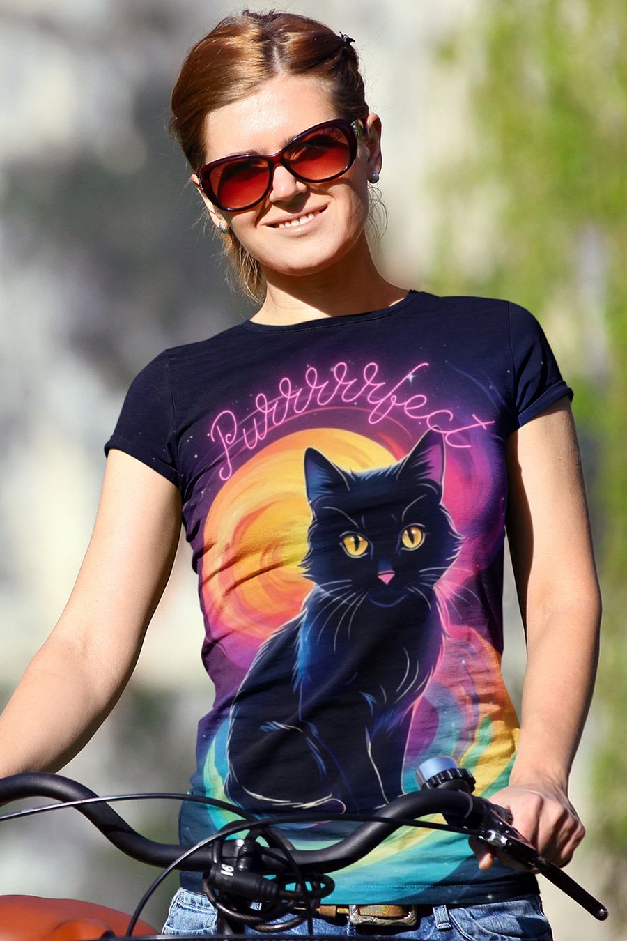 Cat Purrrrfect All Over Print T-shirt product image (1)
