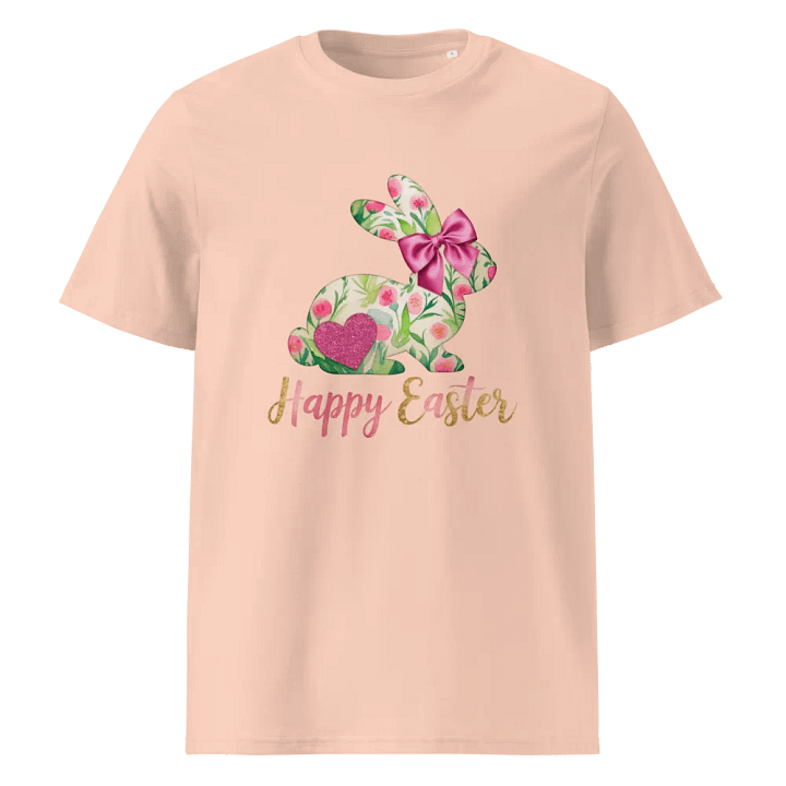 Easter Bunny Floral Heart T-Shirt product image (1)