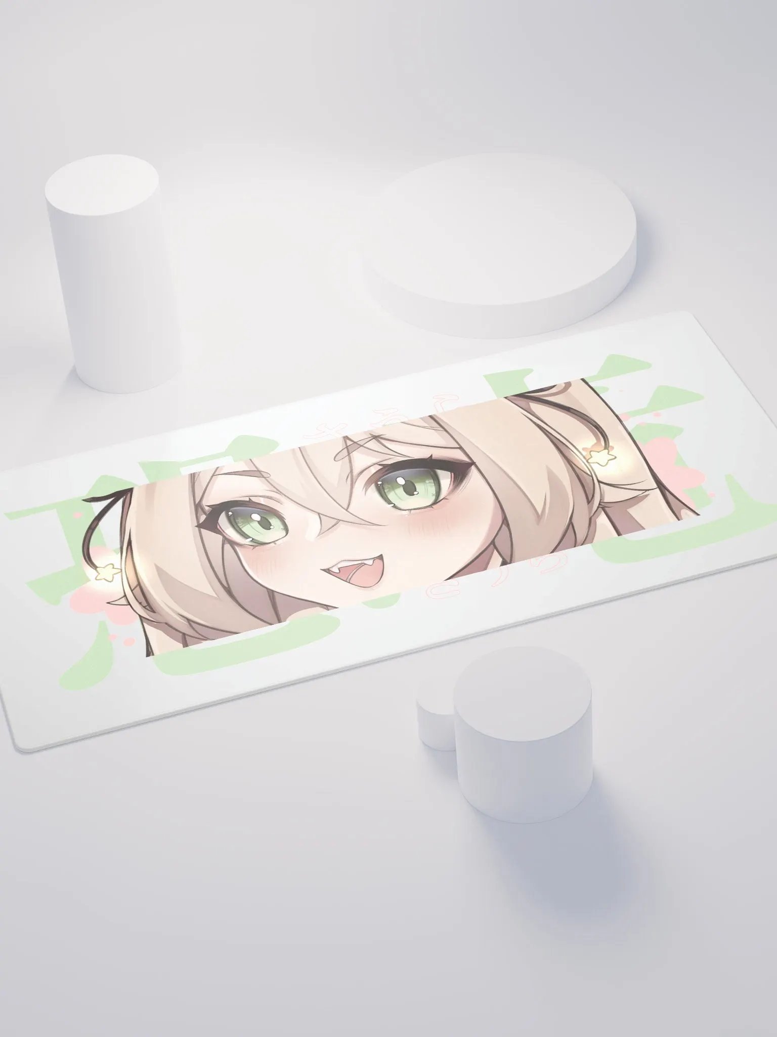 恐竜 Large Gaming Mouse Pad White product image (4)