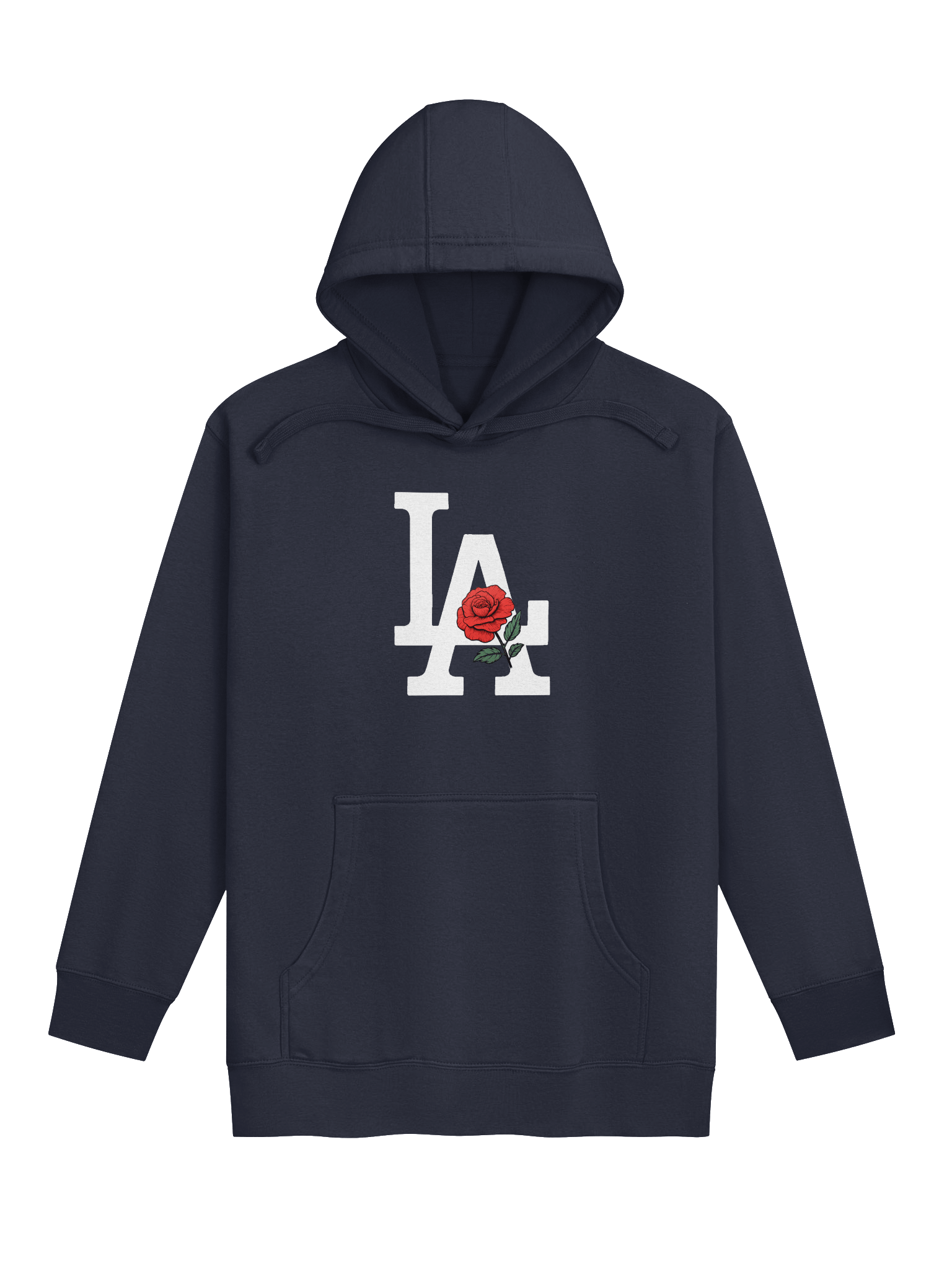 LA Red Rose Premium Fleece Hoodie – Unisex Heavyweight Fit product image (3)