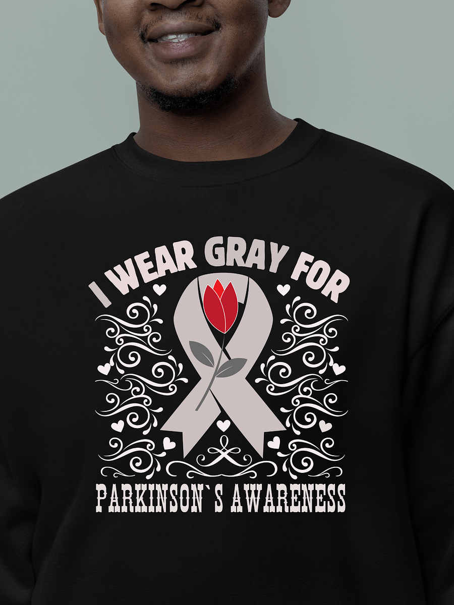I Wear Gray For Parkinson Awareness, Flourish Heritage Sweatshirt product image (11)