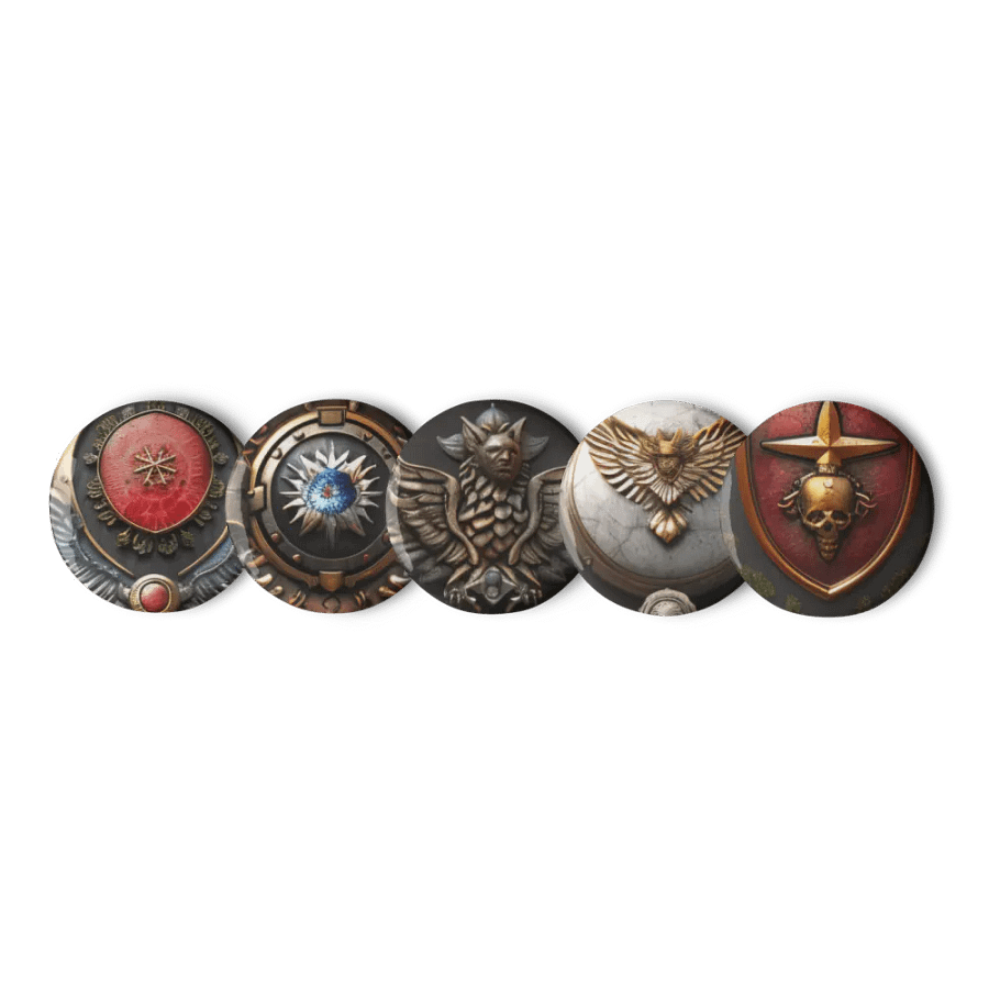 Winged Valor Pin Button Set product image (1)