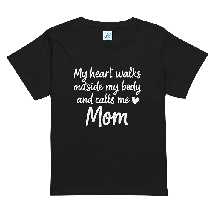 Mom's Heart Quote High-Waisted Tee product image (2)