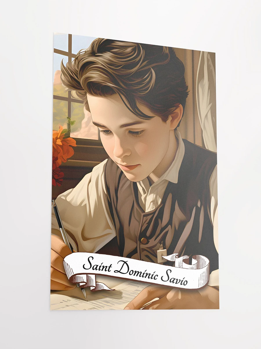 Saint Dominic Savio Patron Saint of Youth, Students, Choir Boys, Juvenile Delinquents, the Falsely Accused, Matte Poster product image (4)