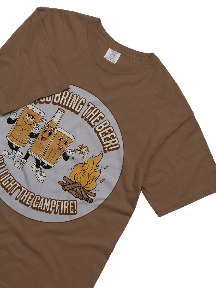 Beer & Campfire With Marshmallow Funny Camping Theme Shirt product image (5)